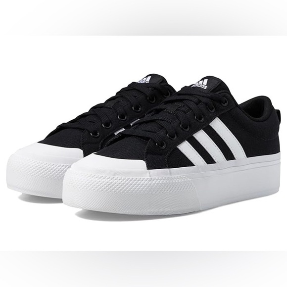 Women’s ADIDAS Bravada 2.0 black/white platform chunky sneakers- Size 10.5. - Picture 1 of 12